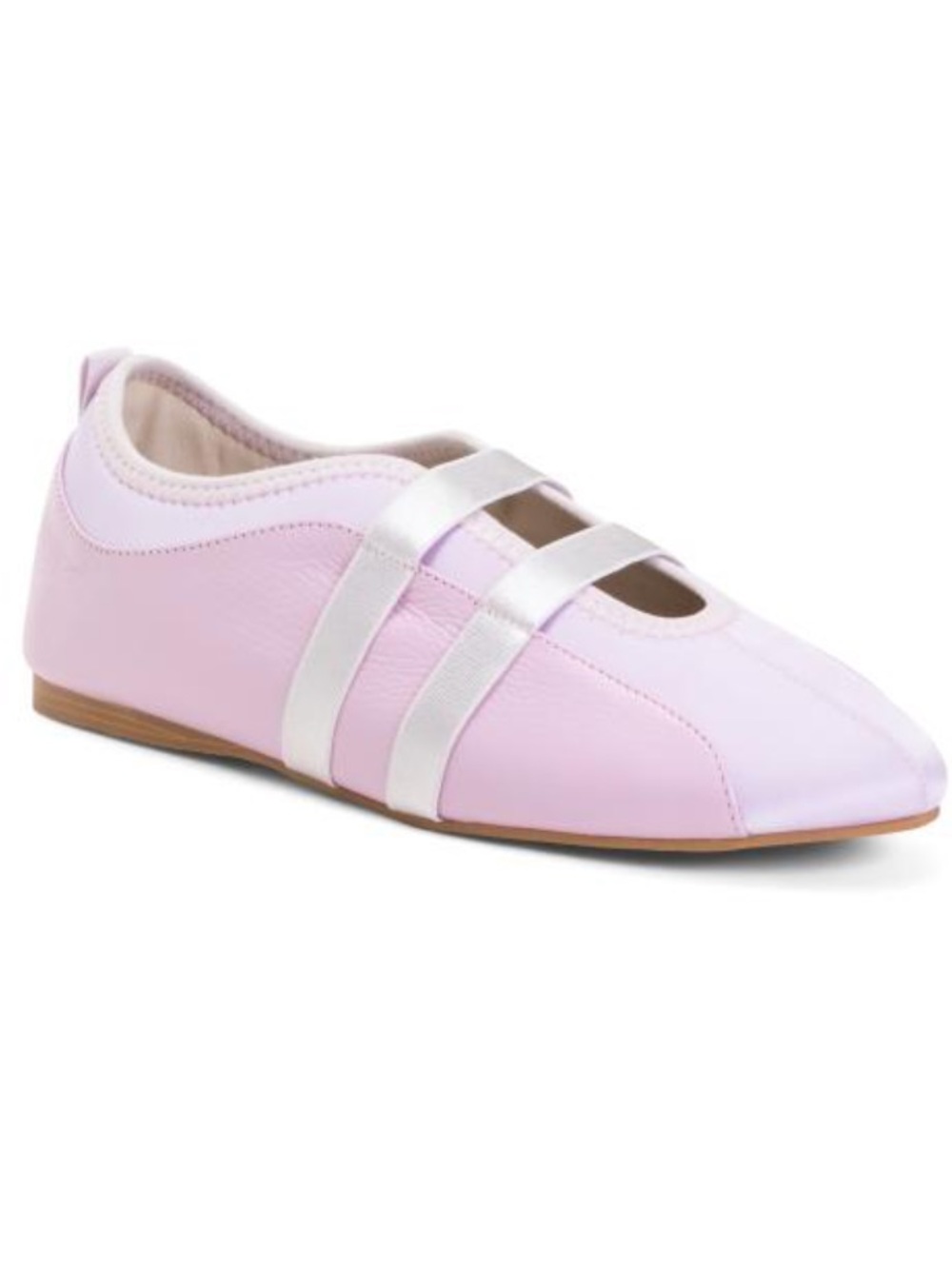 INTENTIONALLY BLANK Leather slip on ballet sneakers